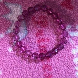 Pink beaded bracelet